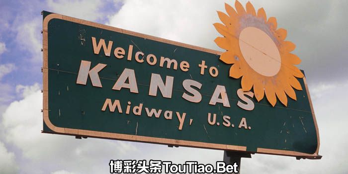 Kansas sign in the USA